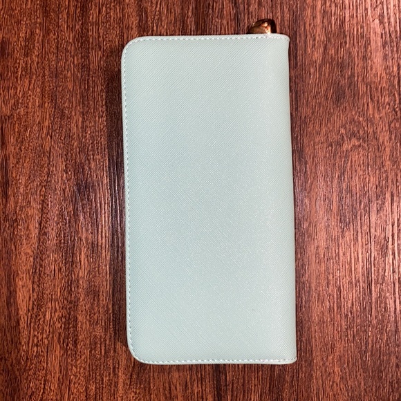 KQueenStar Mint Green/Blush Pink Large Long Wallet - Picture 13 of 16